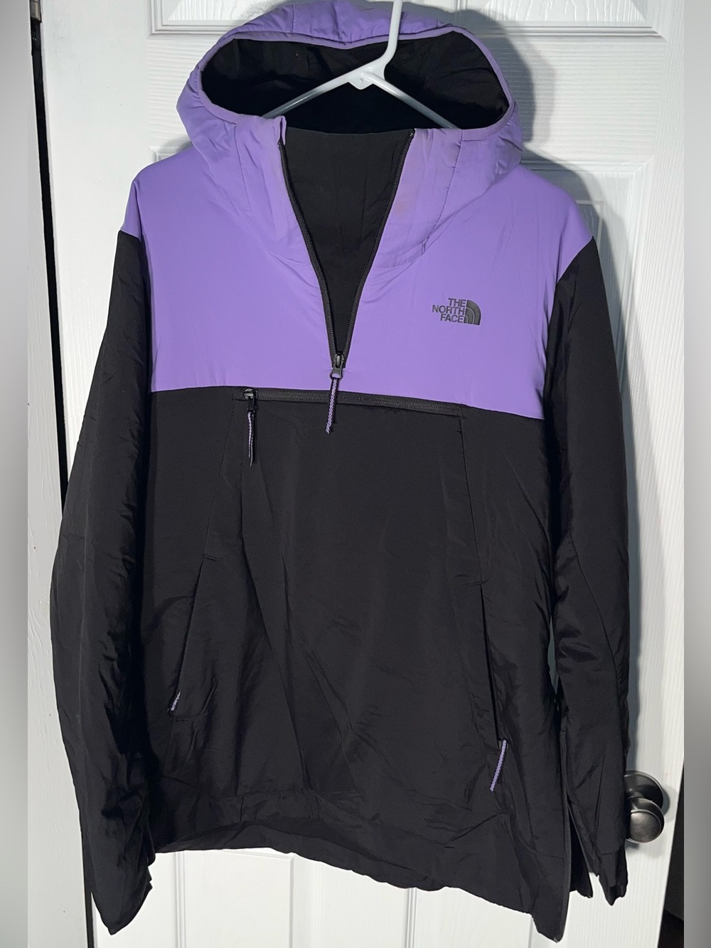 Women’s The North Face Ventrix Pullover 1/4 Zip Jacket Size XL Purple Black